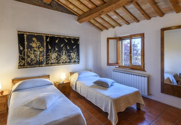 Twin bedroom no. 4 (first floor, unit 1) – Ca Lucciola