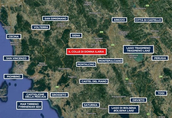 Il Colle di Donna Ilaria - Map