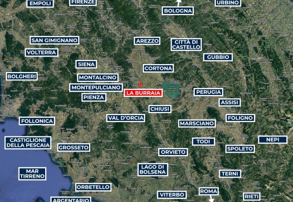 La Burraia - Map