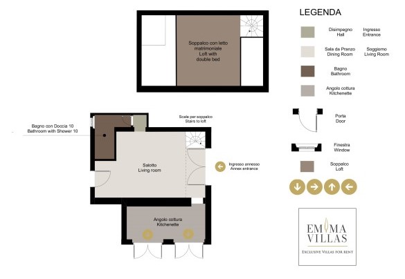 Loft floor plan - La Burraia