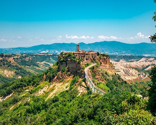 Civita di Bagnoregio e degustazione di vino