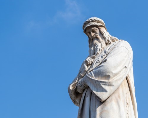 Leonardo da Vinci e vino in una villa dei Medici