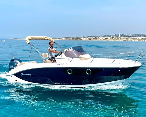 Exclusive boat rental with skipper - Salento full day – Up to 9 people + skipper