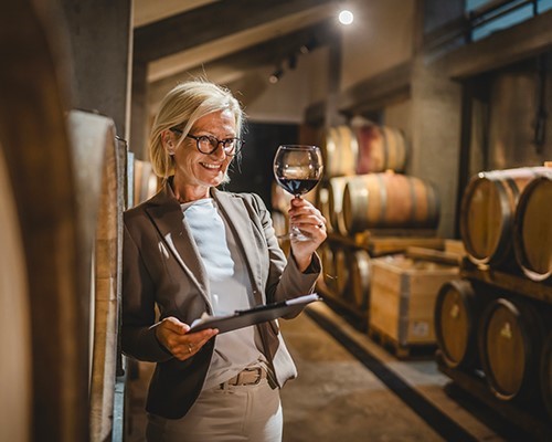 Winemaker in villa