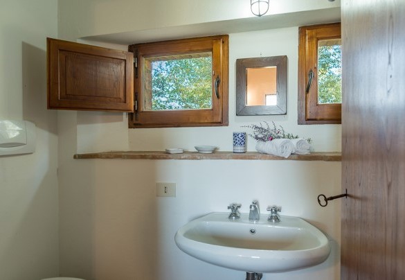 Bagno con doccia nell'annesso - Podere Fabbrica