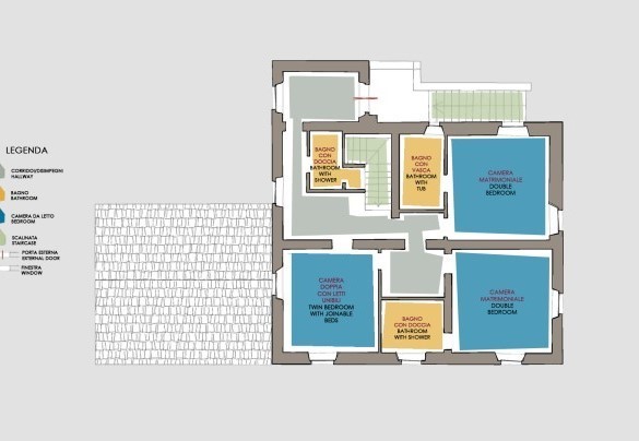 First floor - Podere Gragnano