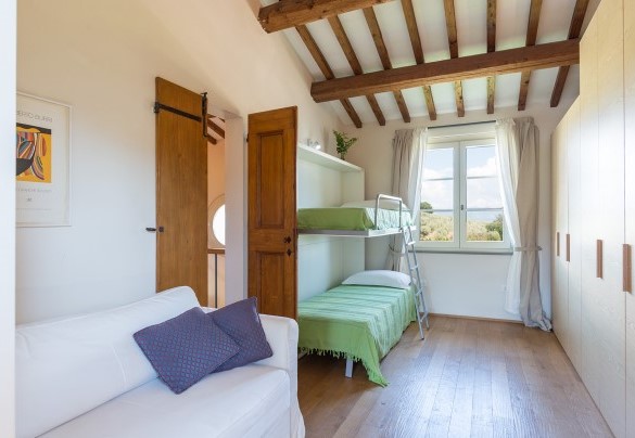 Twin bedroom with bunk beds n.8 on the first floor - Tenuta Bellafonte 14