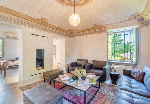 The elegant living room on the ground floor - Tenuta Schiavon Barrero