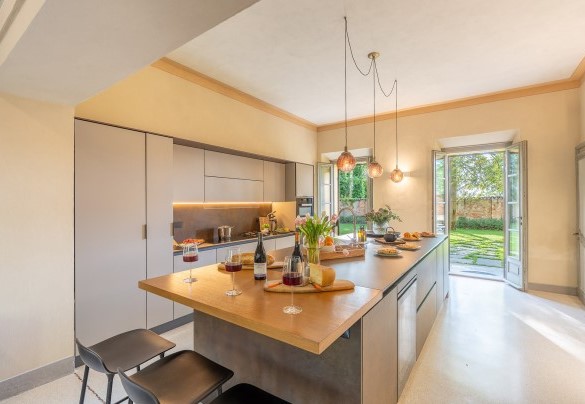 The kitchen has direct access to the garden - Tenuta Schiavon Barrero