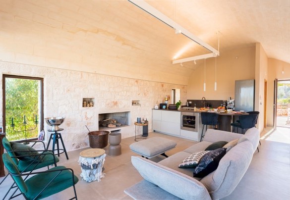 Soggiorno con cucina open space - Trulli Fiori di Mandorlo