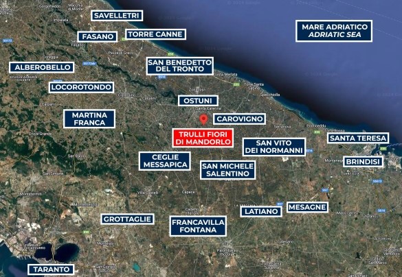 Mappa - Trulli Fiori di Mandorlo