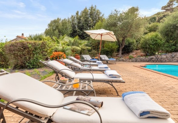 Dettagli dell’area solarium - Villa Althaea