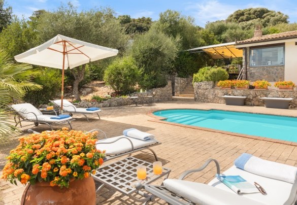 Dettagli dell’area solarium - Villa Althaea