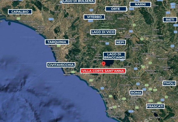 Map - Villa Corte Sant'Anna
