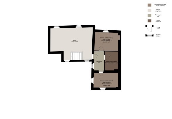 Secondo piano - Villa delle Silerchie