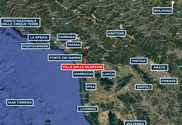 Mappa - Villa delle Silerchie
