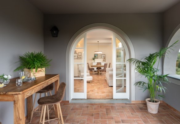 The loggia in the unit 3 on the first floor – Villa Iole 