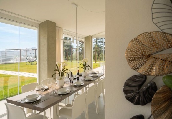 Veranda con tavolo da pranzo - Villa Oxa 