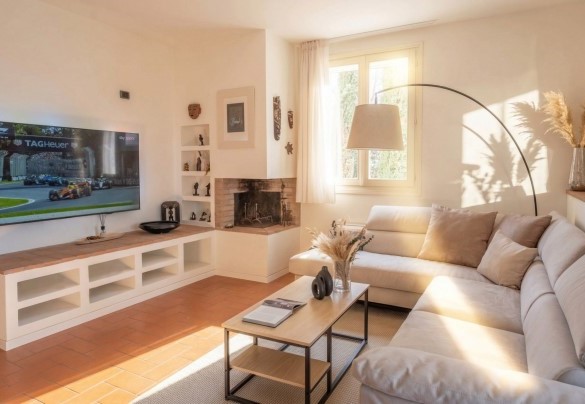 Salotto al piano terra - Villa Oxa 