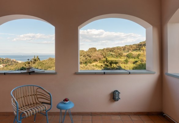 Panoramic terrace accessible from both double bedrooms on the first floor - Villa Perelle 