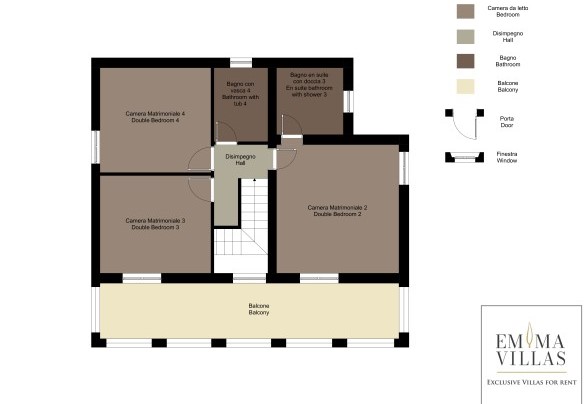 First floor - Villa Perelle