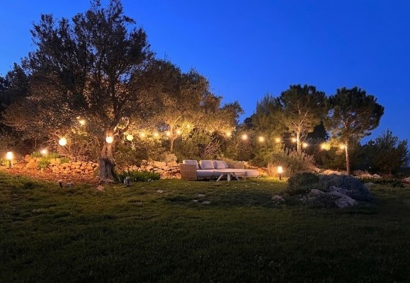 Il giardino illuminato - Villa Specchio di Mare