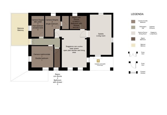 Ground floor - Villa Valgiorgia